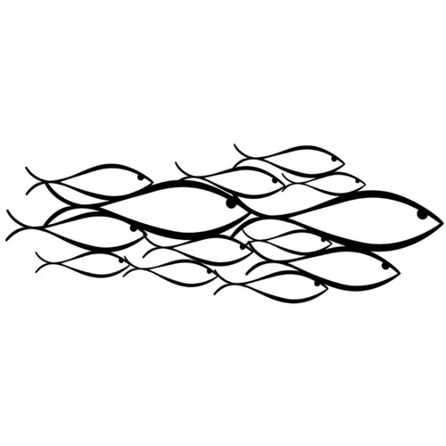 Signes Grimalt Kipci in figurice Ornament Wall Fish. Črna Slike