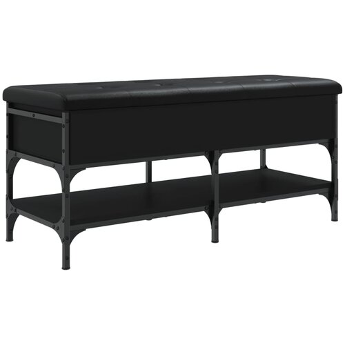 vidaXL Klop za čevlje črna 102x42x45 cm inženirski les, (21060428) Cene