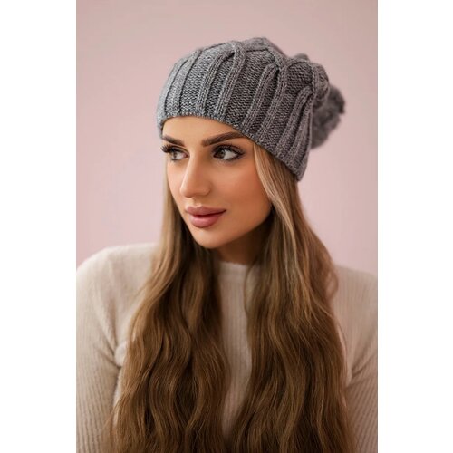 Kesi Cap with fleece Milano K203 dark gray Cene