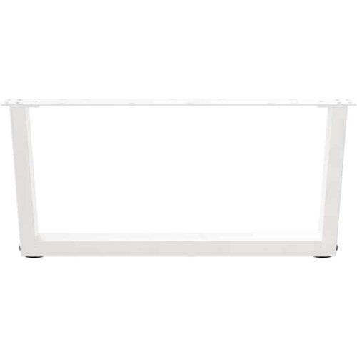  Noge blagovaonskog stola V-oblika 2 kom bijele 70x(30-31 3) cm Slike