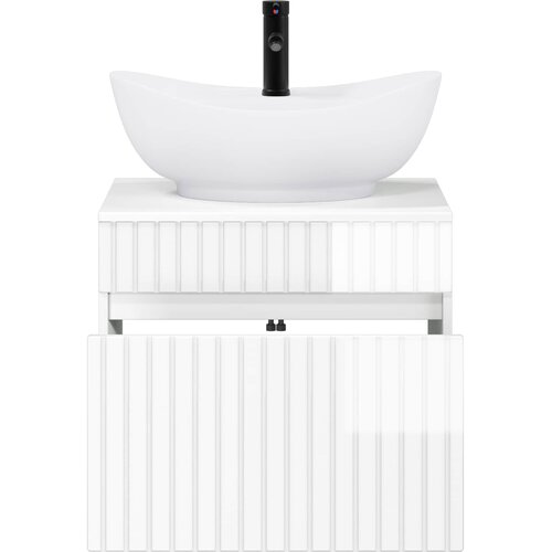  Set namje&amp;scaron;taja za kupaonicu Bijela visokog sjaja 59 x 44,5 x 50 cm Slike