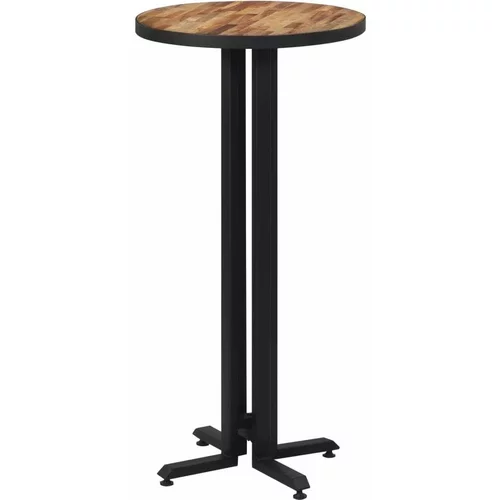 Okrugli barski stol Ø 55x110 cm od masivne obnovljene tikovine