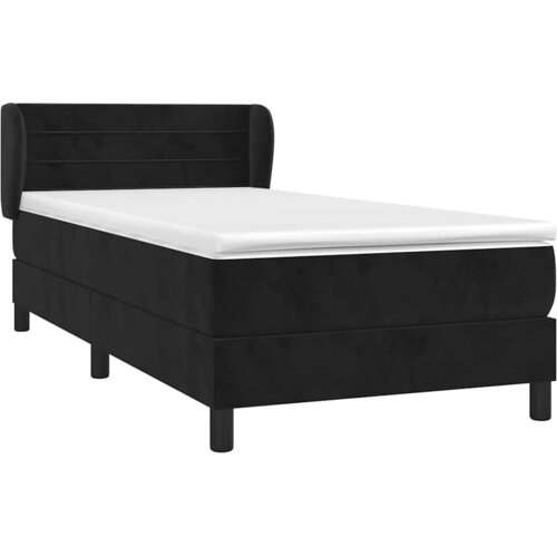 Box spring krevet s madracem crni 90x200 cm bar&amp;scaron;unasti Slike