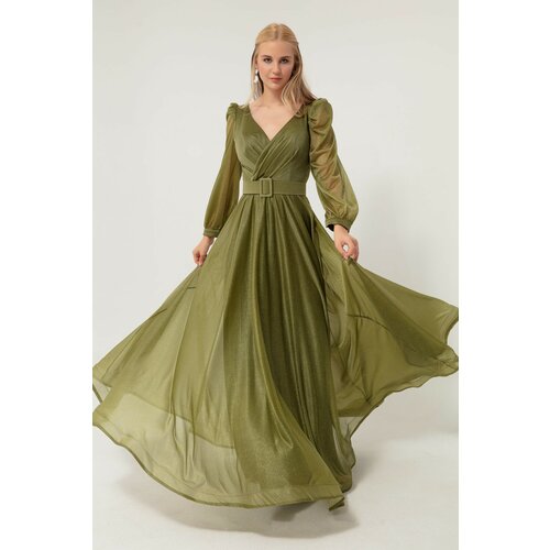 Lafaba Evening & Prom Dress - Green - Ruffle both Cene