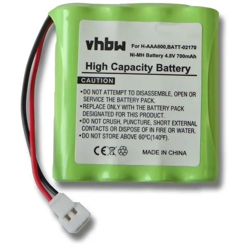 VHBW Baterija za Philips Babyphone SBC-SC468 / SBC-SC486, 700 mAh