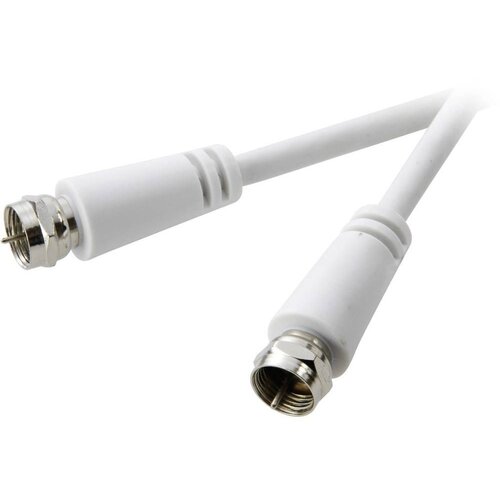 SpeaKa Professional SAT priključni kabel SpeaKa Professional\, [1x F-vtikač - 1x F-vtikač]\, 5 m\, 75 dB\, bela, (20432221) Slike