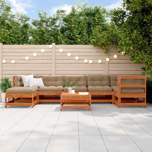  Set lounge namje&scaron;taja za vrt 8 pcs Vo&scaron;tanosmeđa Cijene