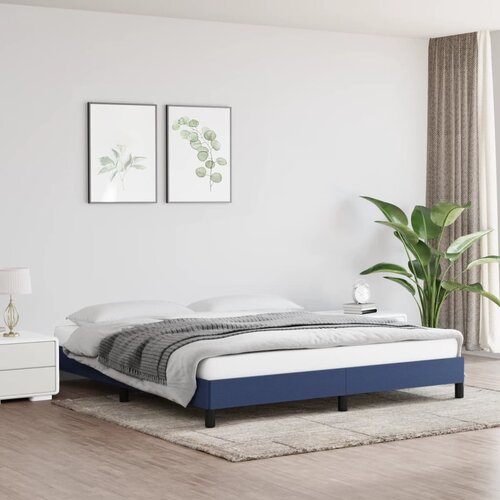  Okvir za krevet bez madraca plavi 160x200 cm od tkanine Cijene