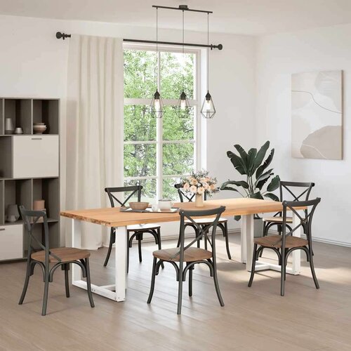  Noge blagovaonskog stola T-oblika 2 kom 100x35x(72-73) cm čelik Slike