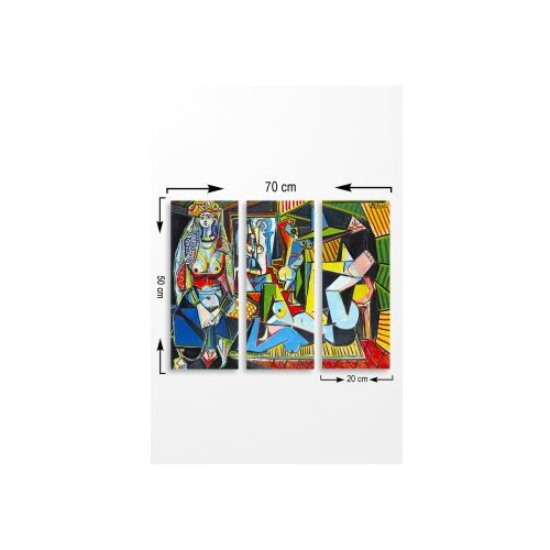 WALLXPERT Set slika MDF0073, 3 dijela Cene