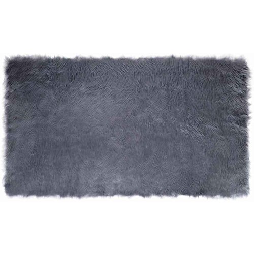 vidaXL Lažni Ovčji Tepih Antracit 100 x 200 cm Poliester Cene