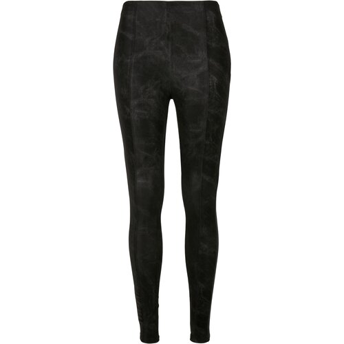 Urban Classics Women's washed trousers made of artificial leather black Slike