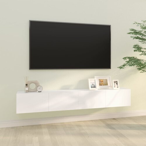 VidaXL zidni tv ormarići 2 kom bijeli 100x30x30 cm konstruirano drvo Slike