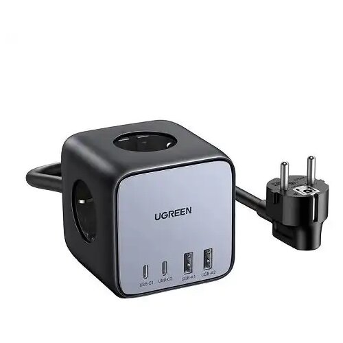 Ugreen kocka 65w usb usb c + 3 x ac utičnica crna (cd268) ( 60113 ) Slike
