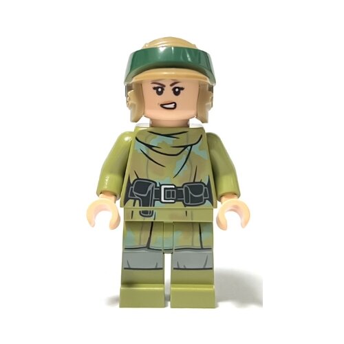 Lego Star Wars sw1264 Princess Leia - Olive Green Endor Outfit, Helmet Slike