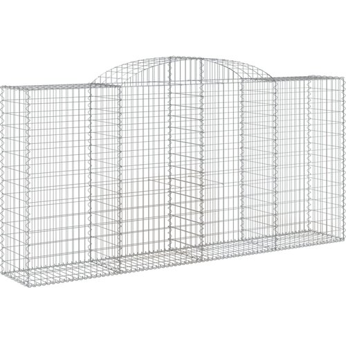  Lučne gabionske ko&amp;scaron;are 11kom 300x50x140/160cm pocinčano željezo Slike