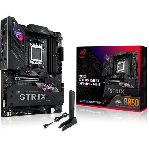 Asus STRIX B850-E GAMING WIFI AM5 ATX osnovna plo&amp;scaron;ča - AMD B850, 4xDDR5, 5xM.2, 4xSATA, 5Gb LAN, WiFi 7, BT, 1xDP, 1xHDMI, 1xUSB4 40Gbps port (USB Type-C), Aura Sync - 90MB1J60-M0EAY0 Slike