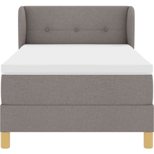 Box Spring Krevet s Madracem u Taupe boji - 80x200 cm Slike