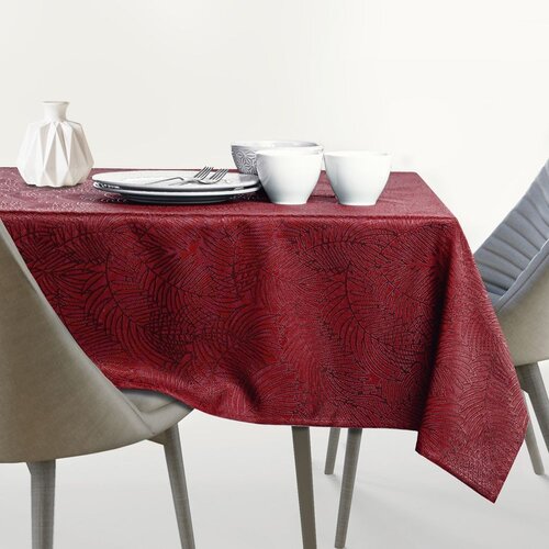  Ovalni stolnjak AmeliaHome Gaia 130x180 cm, bordo Slike