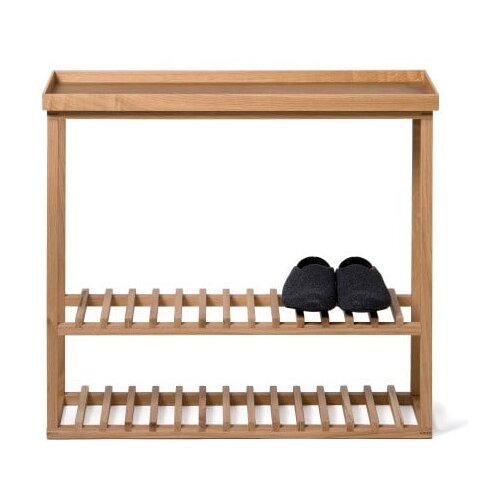 Wireworks Stojalo za čevlje z vrhom iz hrastovega lesa Hello Storage Slike