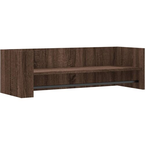  Zidna polica boja hrasta 100x35x30,5 cm od konstruiranog drva Slike