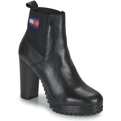 Tommy Jeans Essentials High Heel Boot Crna Slike
