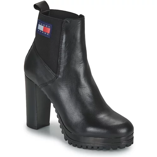 Tommy Jeans Essentials High Heel Boot Crna