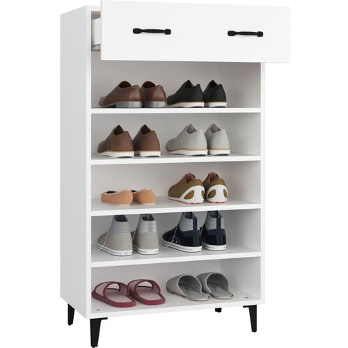  Ormarić za cipele bijeli 60 x 35 x 105 cm od konstruiranog drva Slike