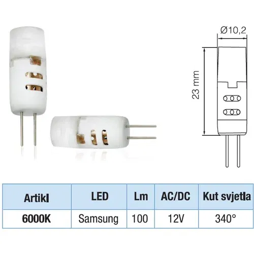  led žarulja G4 3W nw