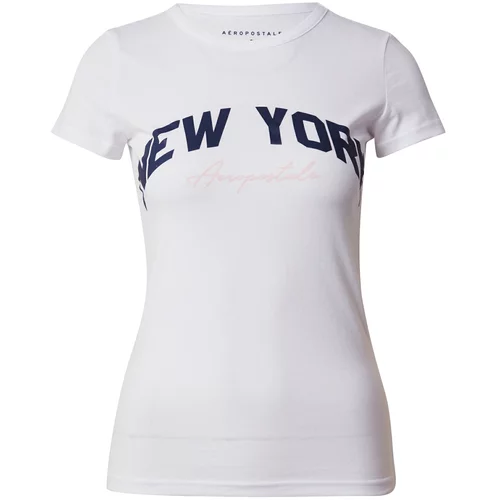AÉROPOSTALE Majica 'NEW YORK' mornarsko plava / roza / bijela