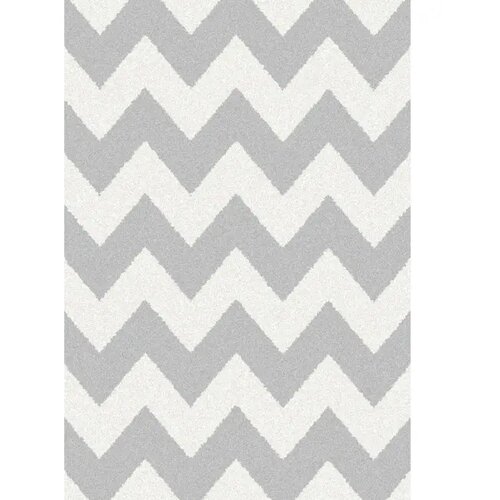 Devos Caby tepih extra fleece chevron belo/srebrni 160X230CM Cene