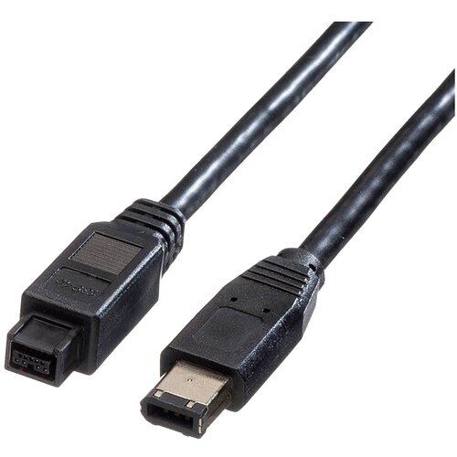 Roline Kabel IEEE 1394b / IEEE 1394\, 9/6-pin\, črn\, 1\,8 m FireWire priključni kabel 1.80 m črna, (20418794) Cene