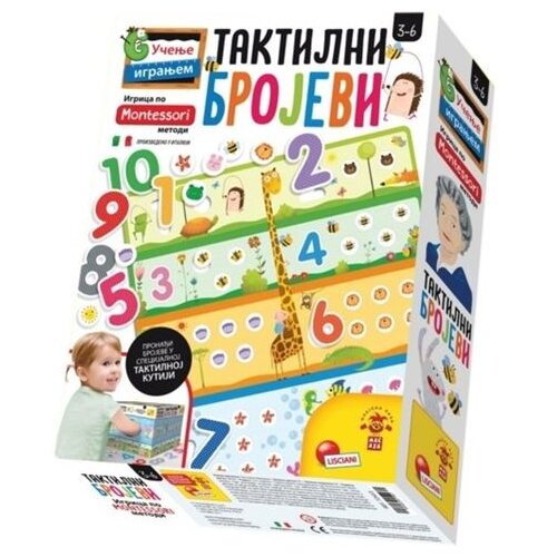 Magaza lisciani montesori edukativna igra taktilni brojevi Cene