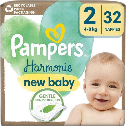 Pampers Harmonie Size 2 jednokratne pelene 4-8 kg 32 kom Slike