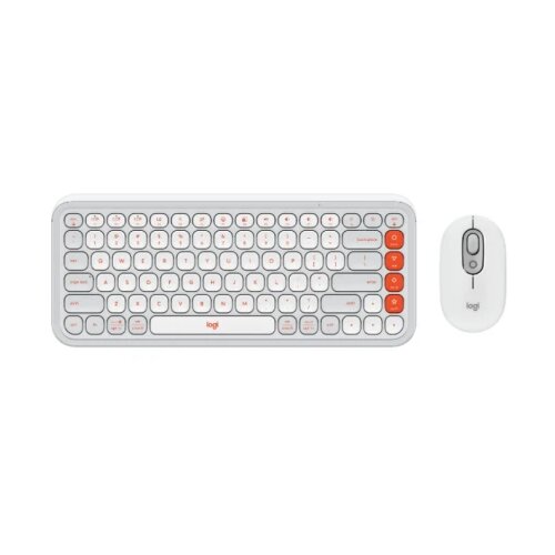 Logitech tipkovnica in mi&amp;scaron;ka POP Icon Combo, bela Slike