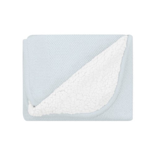 Kikka Boo KikkaBoo pleteno dvostrano baby ćebence sherpa 75x100 light blue ( KKB12040 ) Cene