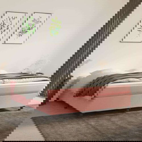  Za krevet s oprugama ružičasti 180x200 cm bar&amp;scaron;unasti Slike