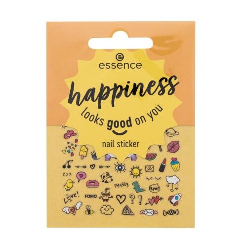 Essence Nail Stickers Happiness Looks Good On You Set naljepnice za nokte 57 kom za ženske Slike