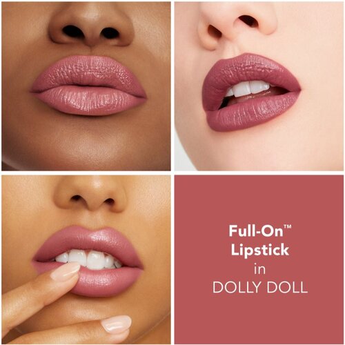 Buxom FULL-ON&amp;trade; SATIN LIPSTICK kremasta &amp;scaron;minka z učinkom povečanja odtenek Dolly Doll 2,5 ml Slike