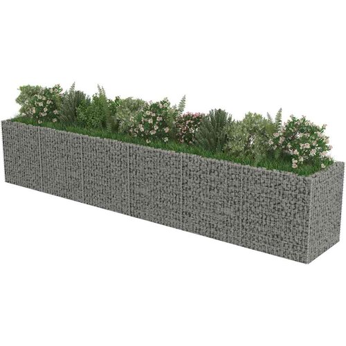  Gabionska sadilica od pocinčanog čelika 540 x 90 x 100 cm Slike