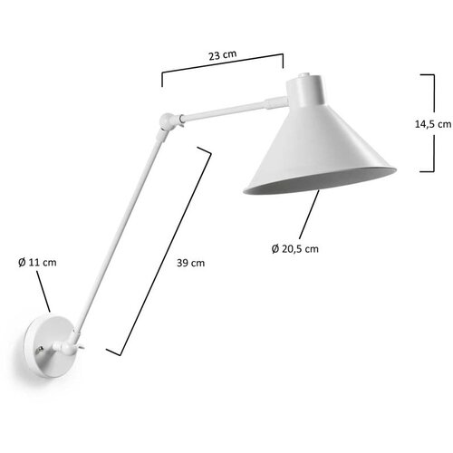 Kave Home Zidna lampa La Forma Odine Slike