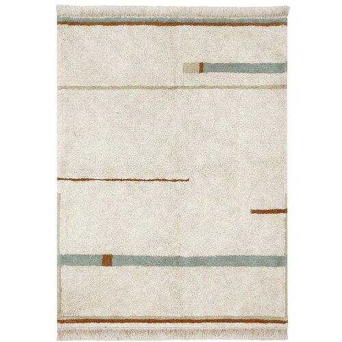 Lorena Canals Plavi/krem periv/ručno rađen pamučan tepih 200x300 cm Lanes Vintage Blue &amp;ndash; Slike
