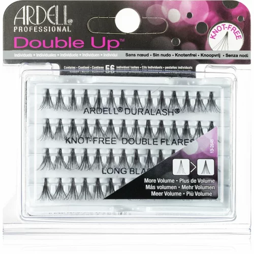 Ardell Double Up Duralash Knot-Free Double Flares umetne trepalnice 56 ks odtenek Long Black