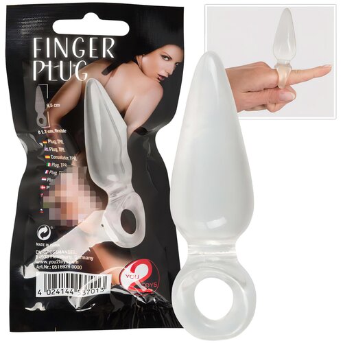 Igrače You2Toys You2Toys - Vtič za prste - analni vibrator (prosojen) Cene