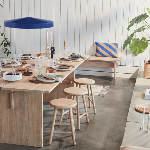 OYOY Living Design Modra kovinska viseča svetilka &amp;oslash; 65 cm Hatto &amp;ndash; Slike