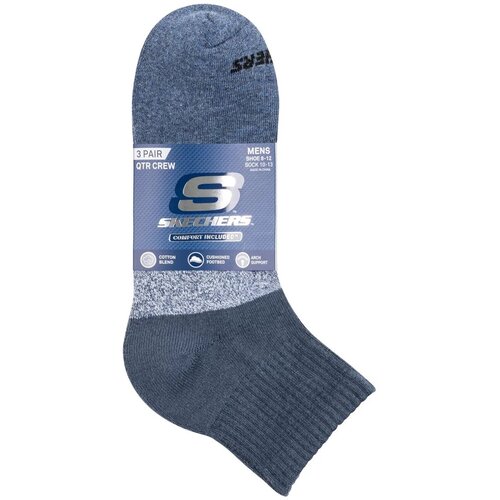 Skechers 3pk Mu&amp;scaron;ke Čarape Colorbloc S118998-BLU Slike