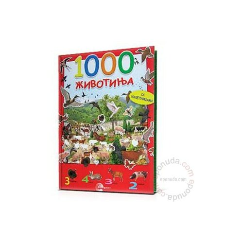 Evro Giunti 1000 Životinja knjiga Slike
