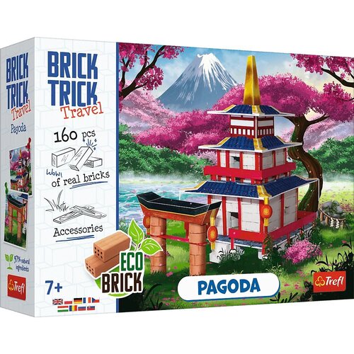Trefl Brick Trick iz opeke gradimo: Pagoda 160 delni gradbeni set - Cene