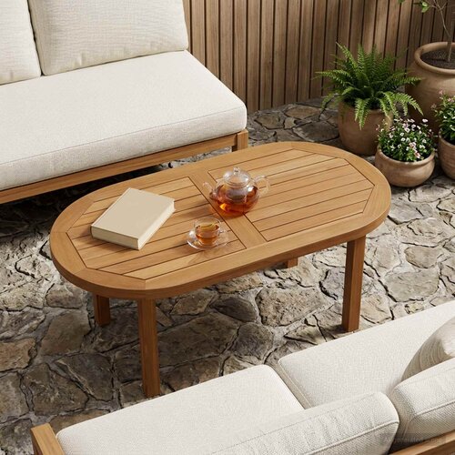  Gornji dio stola 80 x 40 x 2,5 cm Ovalni Čvrsto teak drvo Cijene
