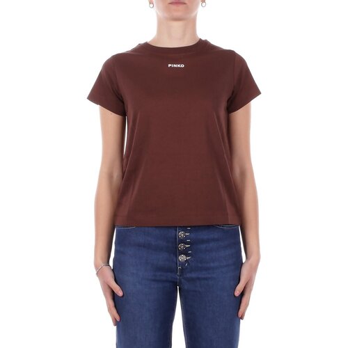 Pinko Majice s kratkimi rokavi 100373A34F Kostanjeva Cene